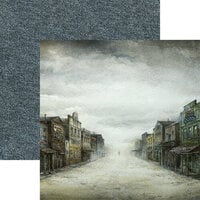 Reminisce - Trading Post Collection - 12 x 12 Double Sided Paper - Ghost Town
