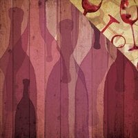 Reminisce - The Winery Collection - 12 x 12 Double Sided Paper - A Bottle of Red