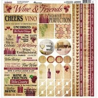 Reminisce - The Winery Collection - 12 x 12 Cardstock Stickers - Elements