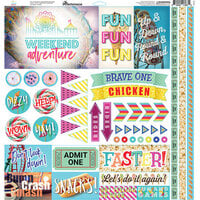 Reminisce - Weekend Adventure Collection - 12 x 12 Cardstock Stickers - Elements