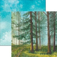 Reminisce - What Dreams May Come Collection - 12 x 12 Double Sided Paper - Watercolor Forest