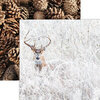 Reminisce - Winter Canvas Collection - 12 x 12 Double Sided Paper - Winter Fauna