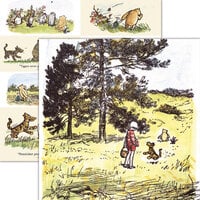 Reminisce - Winnie The Pooh Collection - 12 x 12 Double Sided Paper - A Walk In The Forest