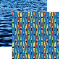 Reminisce - Watersports Collection - 12 x 12 Double Sided Paper - Kayaking