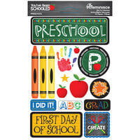 Reminisce - You've Been Schooled Collection - 3D Cardstock Stickers - Preschool