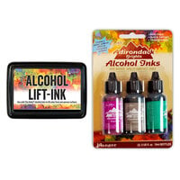Ranger Ink - Tim Holtz - Alcohol Lift-Ink Pad and Alcohol Inks - 3 Pack - Valley Trail