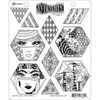 Ranger Ink - Dylusions Stamps - Cling Mounted Rubber Stamps - Quiltalicious