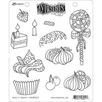 Ranger Ink - Dylusions Stamps - Cling Mounted Rubber Stamps - Bake It Yourself