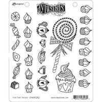 Ranger Ink - Dylusions Stamps - Cling Mounted Rubber Stamps - Tea Time Treats