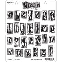 Ranger Ink - Dylusions Stamps - Cling Mounted Rubber Stamps - Alphablock