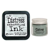 Ranger Ink - Tim Holtz - Distress Embossing Glaze and Clear Embossing Ink Pad - Weathered Wood
