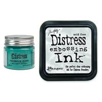 Ranger Ink - Tim Holtz - Distress Embossing Glaze and Clear Embossing Ink Pad - Salvaged Patina