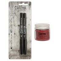 Ranger Ink - Tim Holtz - Distress Embossing Glaze and Embossing Pen Set - Fired Brick