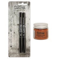 Ranger Ink - Tim Holtz - Distress Embossing Glaze and Embossing Pen Set - Rusty Hinge