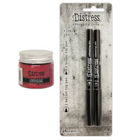 Ranger Ink - Tim Holtz - Distress Embossing Glaze and Clear Embossing Ink  Pad - Lumberjack Plaid
