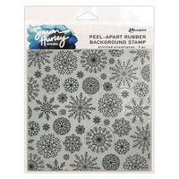 Ranger Ink - Simon Hurley - Cling Mounted Rubber Stamps - Stitched Snowflakes