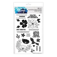 Ranger Ink - Simon Hurley - Clear Photopolymer Stamps - Friendship Florals
