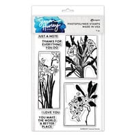 Ranger Ink - Simon Hurley - Clear Photopolymer Stamps - Framed Florals