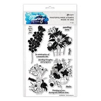 Ranger Ink - Simon Hurley - Clear Photopolymer Stamps - Inked Blooms