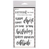 Ranger Ink - Letter It Collection - Clear Acrylic Stamps - Birthday