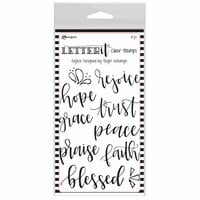 Ranger Ink - Letter It Collection - Clear Acrylic Stamps - Rejoice