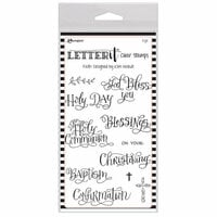 Ranger Ink - Letter It Collection - Clear Acrylic Stamps - Faith
