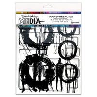 Ranger Ink - Dina Wakley Media - Transparencies - 8.5 x 10.75 - Frames and Figures - Set 01