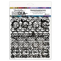 Ranger Ink - Dina Wakley Media - Transparencies - 8.5 x 10.75 - Pattern Play - Set 02