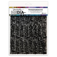 Ranger Ink - Dina Wakley Media - Transparencies - 8.5 x 10.75 - Typography - Set 01