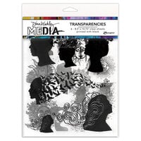 Ranger Ink - Dina Wakley Media - Transparencies - 8.5 x 10.75 - Focals - Set 01