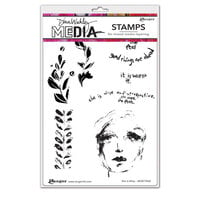Ranger Ink - Dina Wakley Media - Cling Mounted Rubber Stamps - She Is Wise