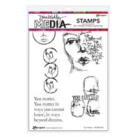 Ranger Ink - Dina Wakley Media - Cling Mounted Rubber Stamps - You Matter