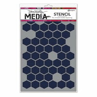 Ranger Ink - Dina Wakley Media - Stencils - Honeycomb