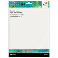 Ranger Ink - Tim Holtz - Alcohol Ink Yupo Paper - 8 x 10 - White Heavystock - 5 Pack