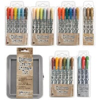 Ranger Ink - Tim Holtz - Distress Crayons Tin and Distress Crayons - Bundle Two