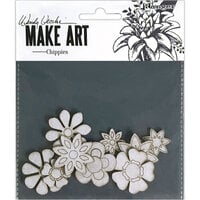 Ranger Ink - Wendy Vecchi - Make Art - Chippies - Chipboard Embellishments - Blossoms