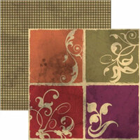 Rusty Pickle - French Market Collection - 12x12 Double Sided Paper - Quatre, CLEARANCE