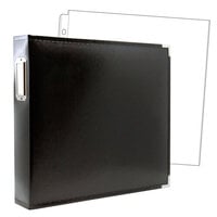 Scrapbook.com - 12 x 12 Three Ring Album - Black with 10 Page Protectors