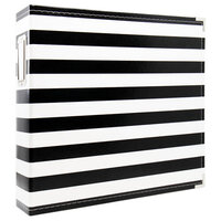 Scrapbook.com - 12x12 Three Ring Album - Black and White Stripe