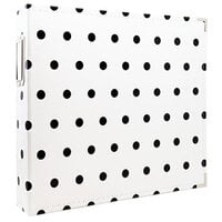 Scrapbook.com - 12x12 Three Ring Album - White with Black Dots