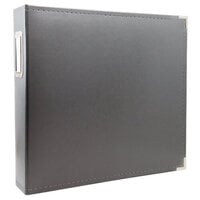 Scrapbook.com - 12x12 Three Ring Album - Charcoal Gray