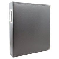 Scrapbook.com - 9x12 Three Ring Album - Charcoal Gray