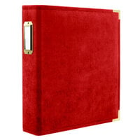 Scrapbook.com - 9x12 Three Ring Album - Velvet - Scarlet Red