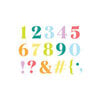 Scrapbook.com - Decorative Die Set - Festive Numbers and Characters