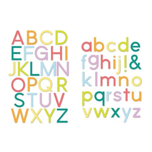  Decorative Die Set - Modern Alphabet - Upper and Lower
