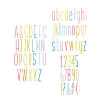 Scrapbook.com - Decorative Die Set - Alphabet and Number Bundle - Tall Skinny