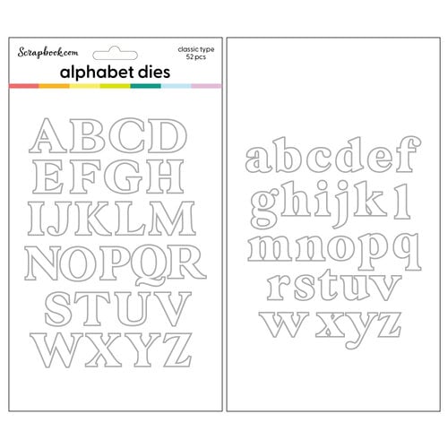 Decorative Die Set - Classic Type Alphabet  