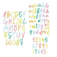 Scrapbook.com - Decorative Die Set - Alphabet and Number Bundle - Uptown