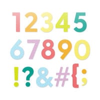 Scrapbook.com - Decorative Die Set - Bold Basic Numbers and Characters