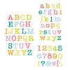 Scrapbook.com - Decorative Die Set - Alphabet and Number Bundle - Typewriter